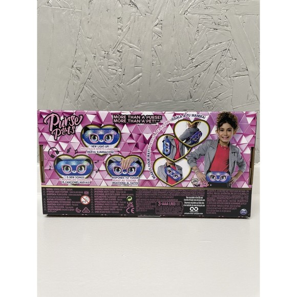 New Purse Pets Savannah Spotlight Belt Bag Interactive Pet Toy Crossbody - Picture 2 of 4